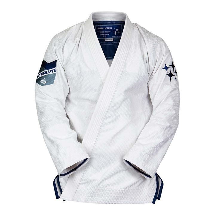 Hyperfly Starlyte III Slate Blue BJJ Gi White