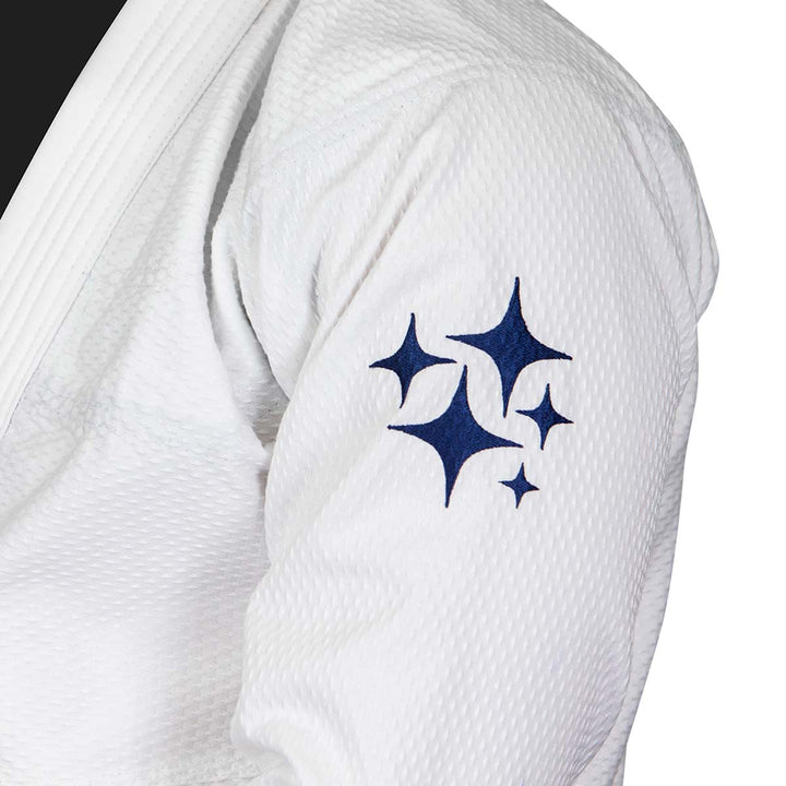 Hyperfly Starlyte III Slate Blue BJJ Gi White