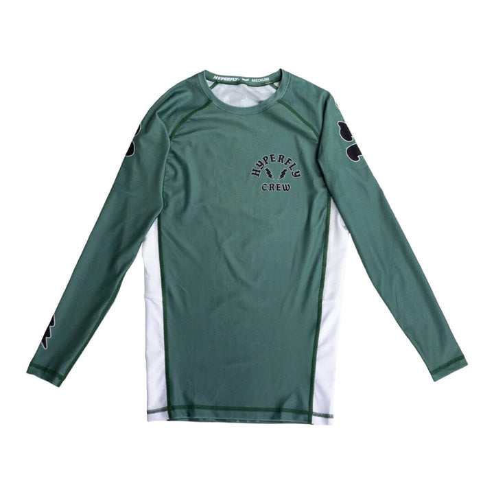 Olive Hyperfly Masterfly Long Sleeve Rash Guard