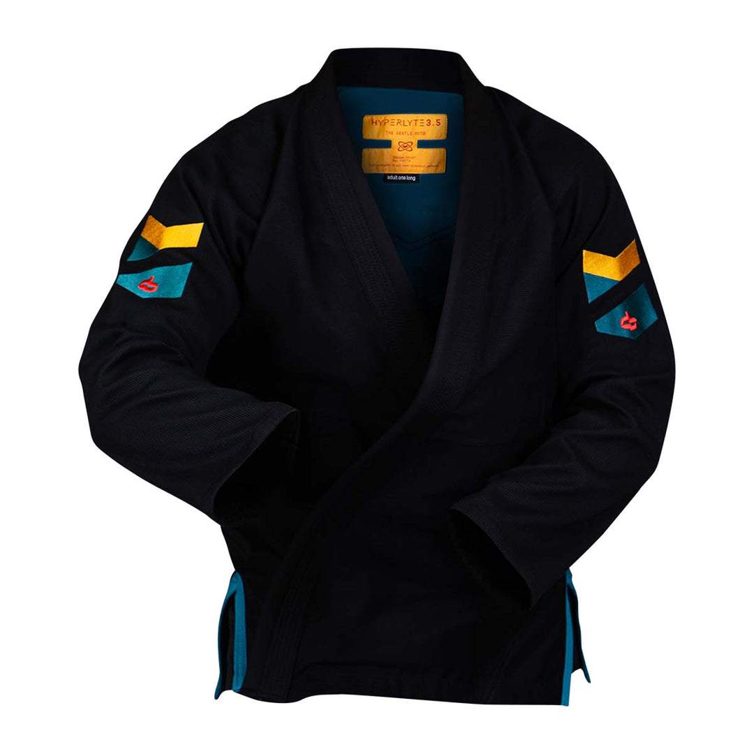 Hyperfly Hyperlyte 3.5 Sunset Teal BJJ Gi Black