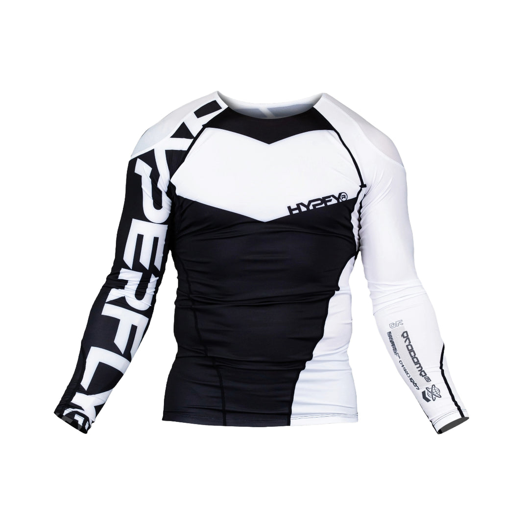 Black Supreme Edge Ranked Long Sleeve Rash Guard