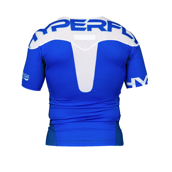 Blue Supreme Edge Ranked Short Sleeve Rash Guard