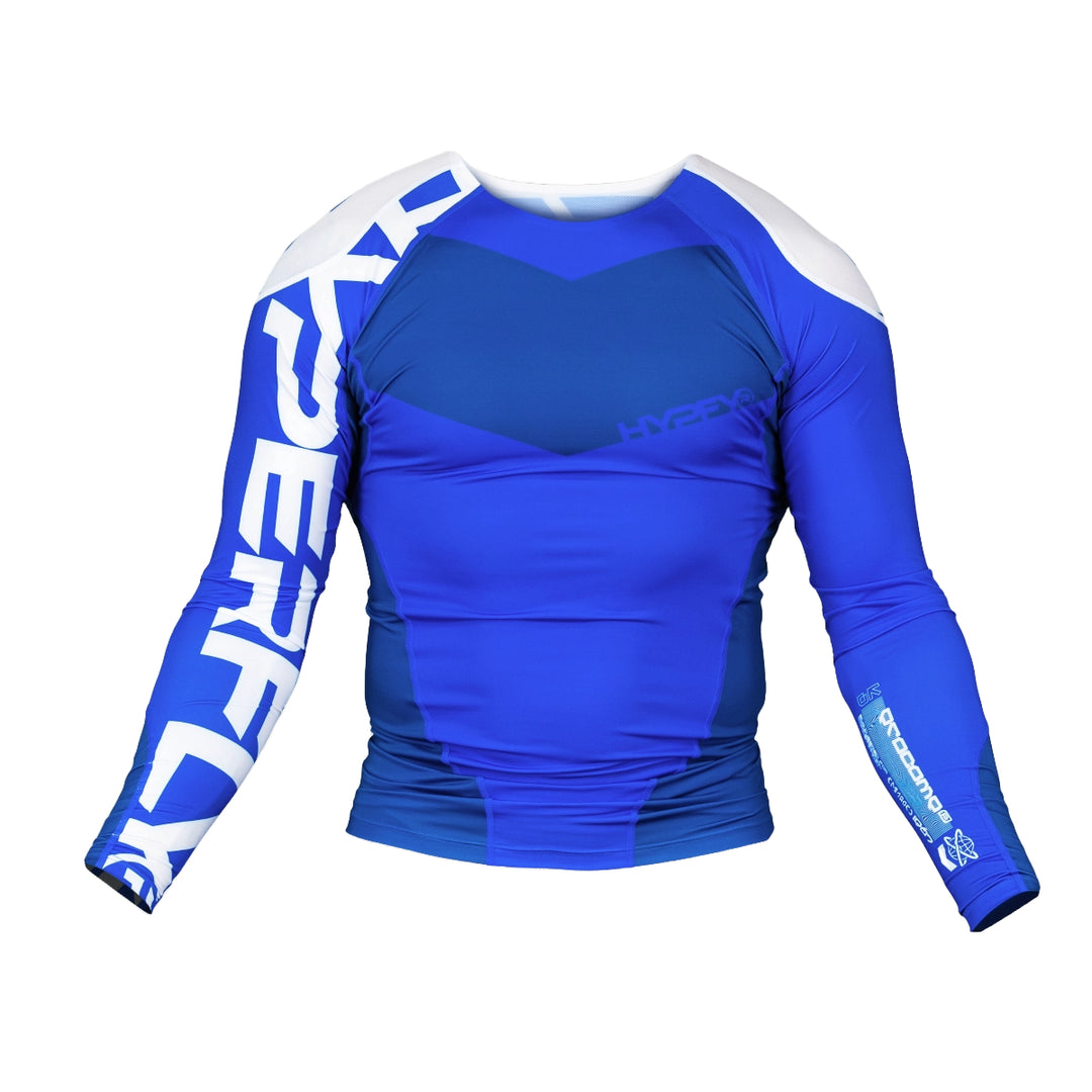 Blue Supreme Edge Ranked Long Sleeve Rash Guard