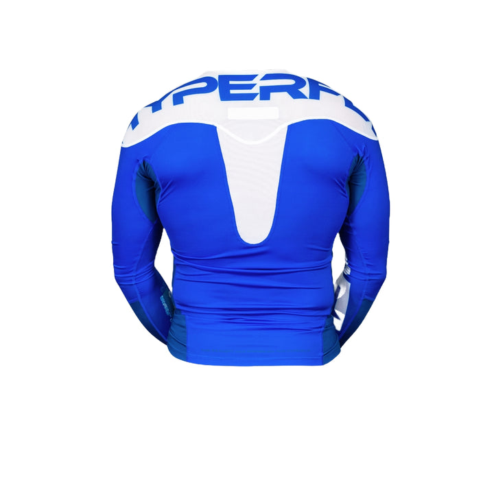 Blue Supreme Edge Ranked Long Sleeve Rash Guard