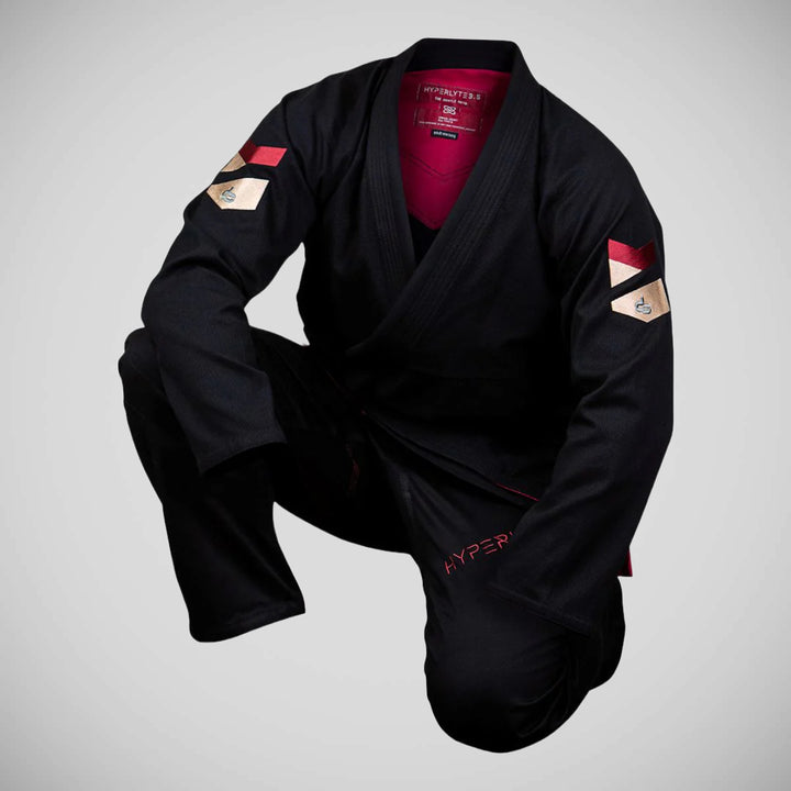 Hyperfly Hyperlyte 3.5 Merlot BJJ Gi Black