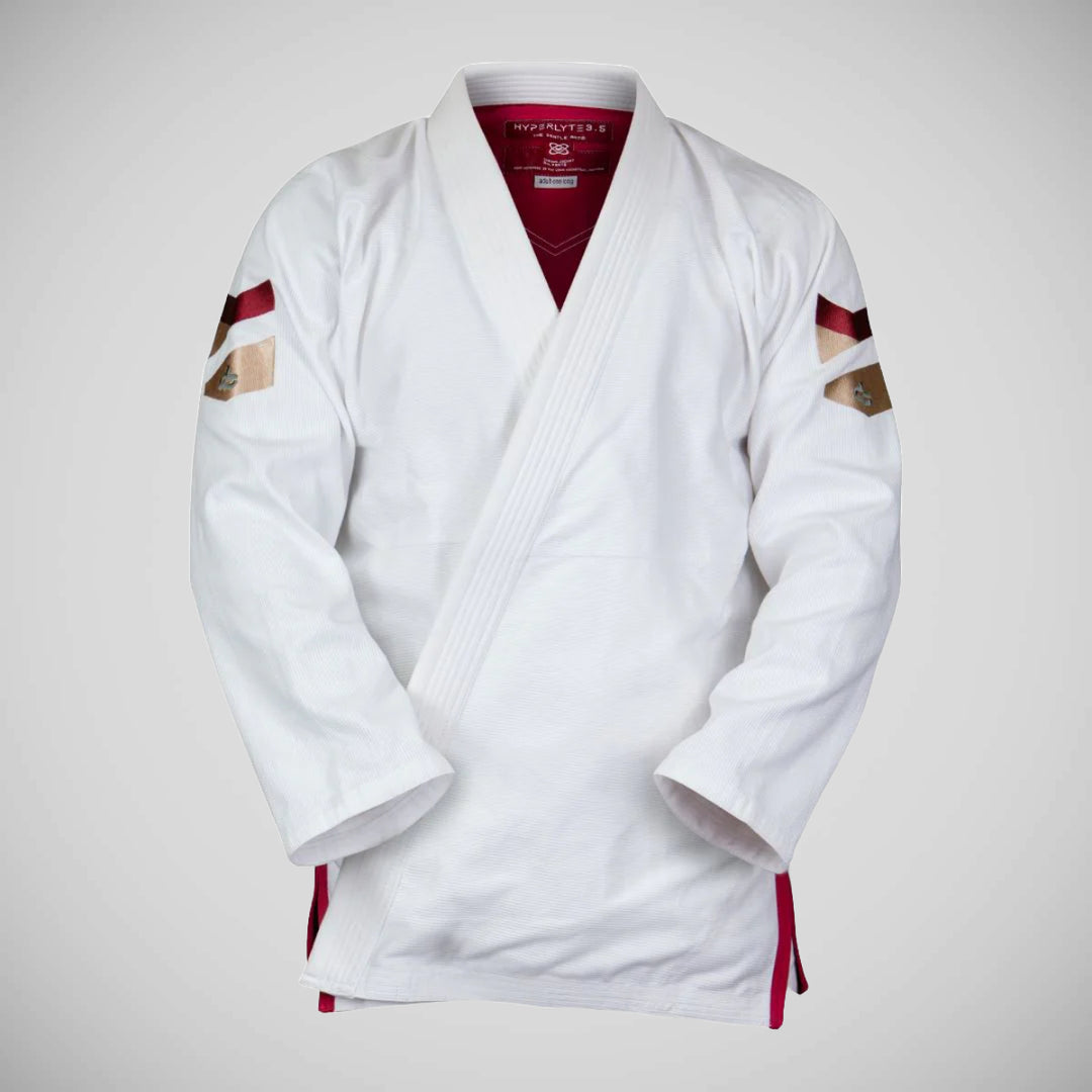 Hyperfly Hyperlyte 3.5 Merlot BJJ Gi White