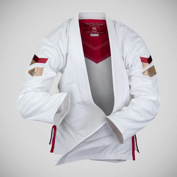 Hyperfly Hyperlyte 3.5 Merlot BJJ Gi White