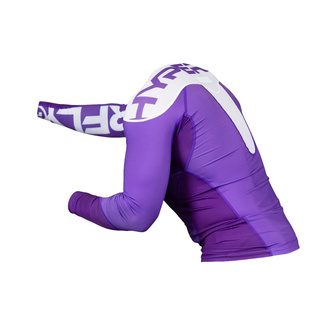 Purple Supreme Edge Ranked Long Sleeve Rash Guard