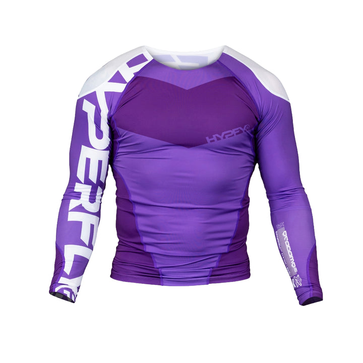 Purple Supreme Edge Ranked Long Sleeve Rash Guard