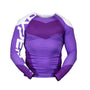 Purple Supreme Edge Ranked Long Sleeve Rash Guard