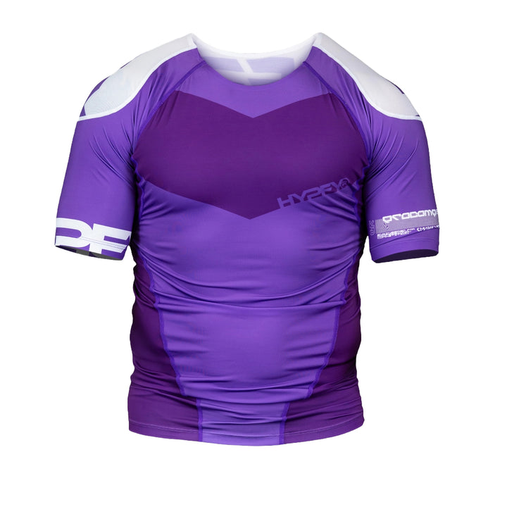 Purple Supreme Edge Ranked Short Sleeve Rash Guard