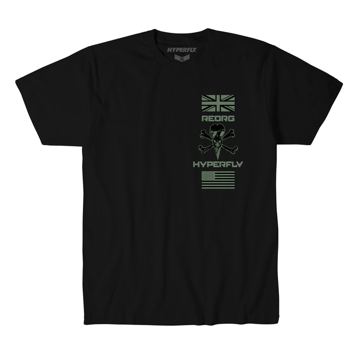 Black Hyperfly REORG+ Shield T-Shirt