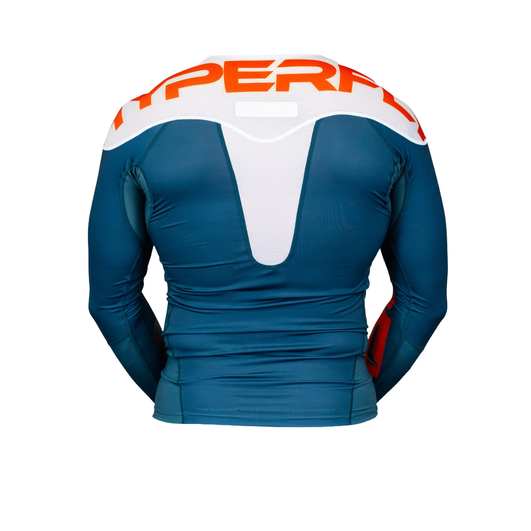 Fierce Long Sleeve Women's Jiu Jitsu Rash Guard - True Blue