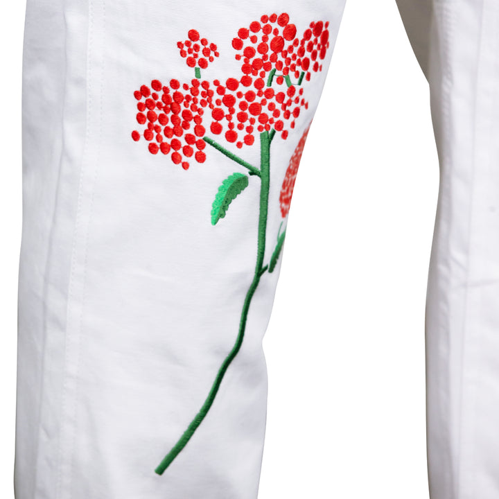 White Hyperfly Flora BJJ Gi