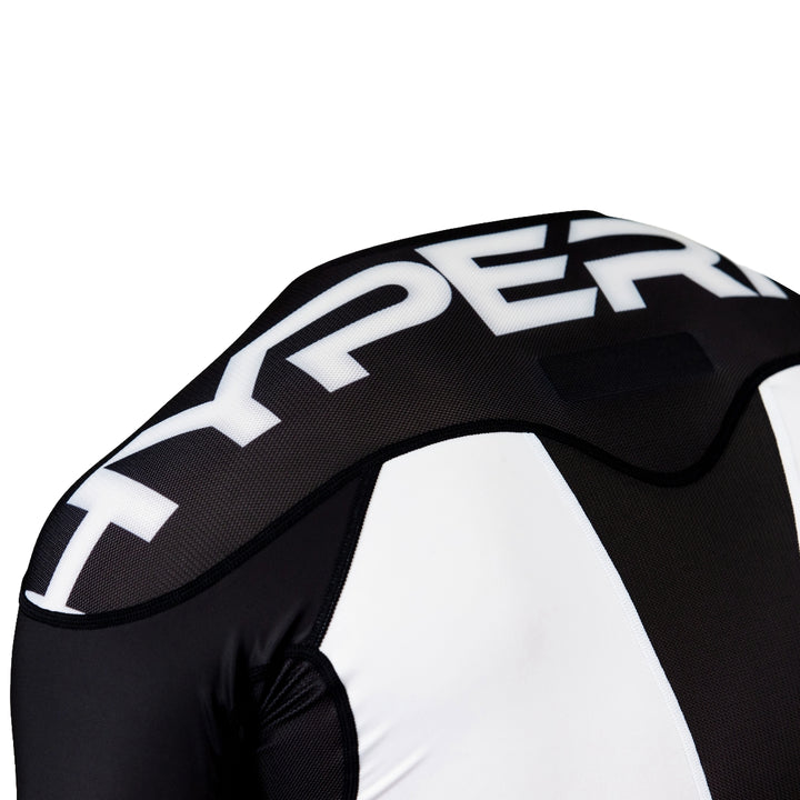 White Supreme Edge Ranked Long Sleeve Rash Guard