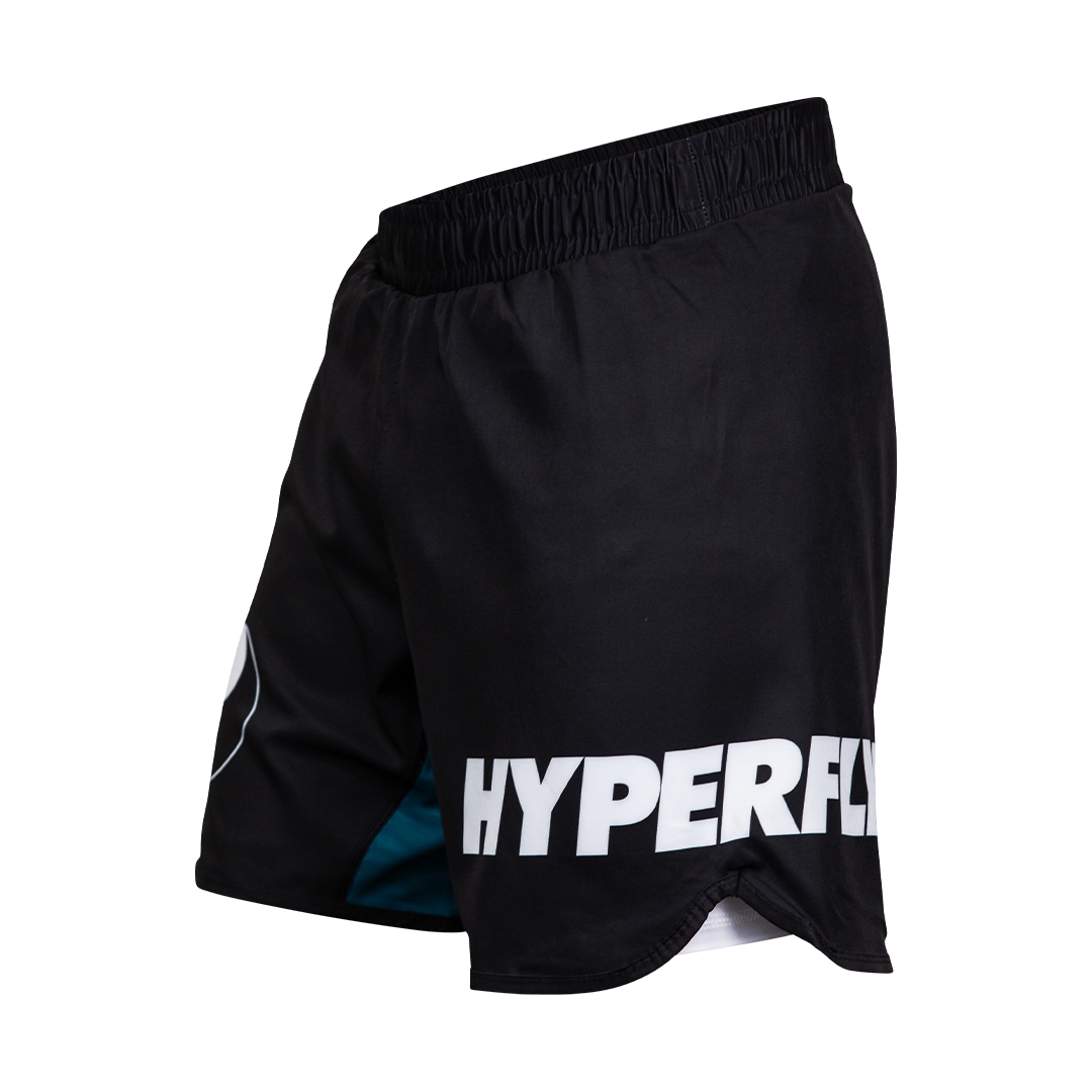 Black/White Hyperfly Yin & Yang Shorts