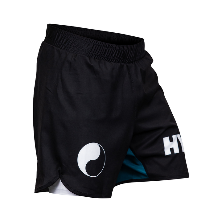 Black/White Hyperfly Yin & Yang Shorts